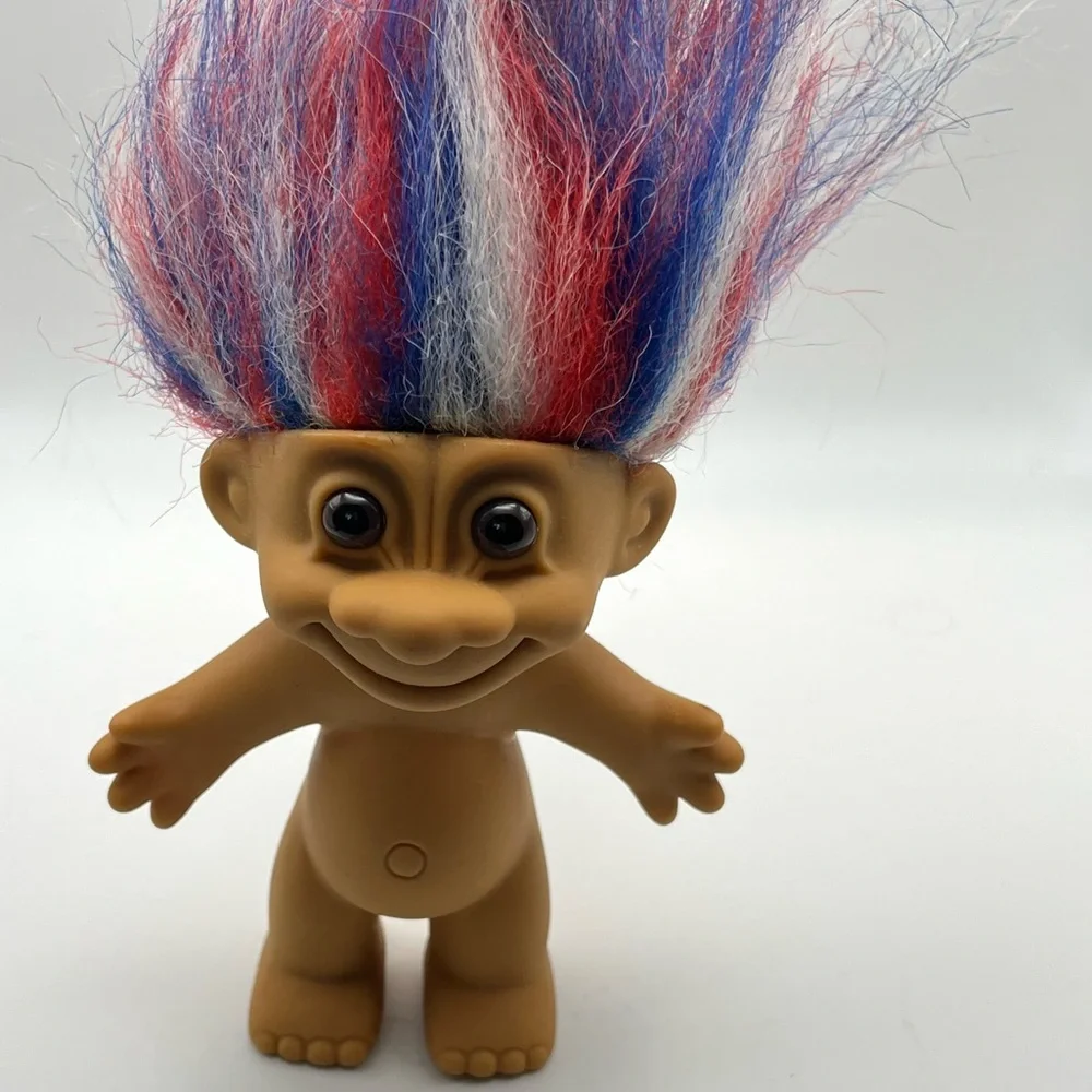 Russ Troll Doll‎ Red White and Blue Hair
